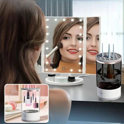 🖌️✨ منظّف كهربائي لفرش المكياج